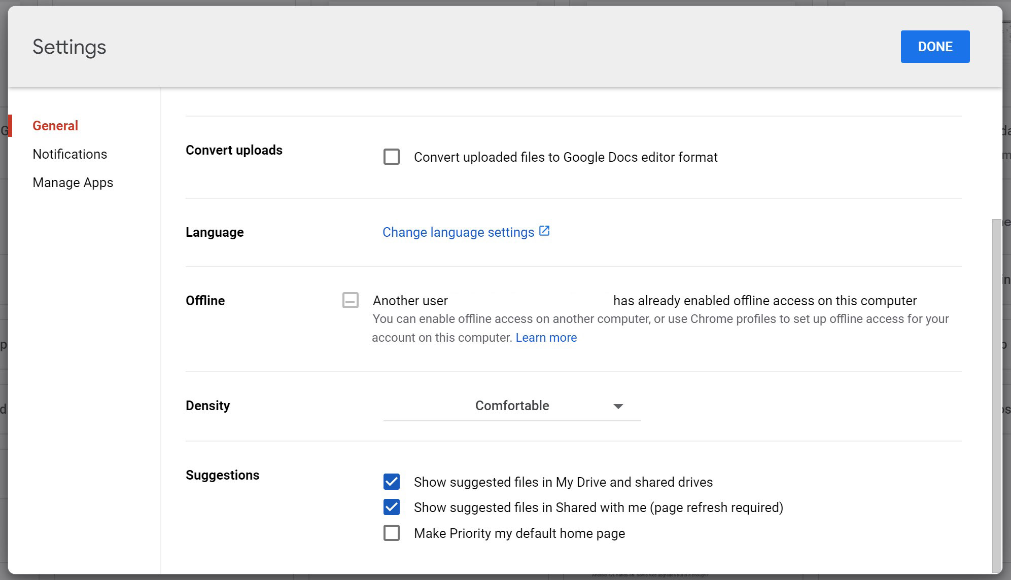 Se desideri accedere ai file in Google Drive offline, devi ricordarti di abilitare l'impostazione prima di andare da qualche parte senza accesso a Internet.