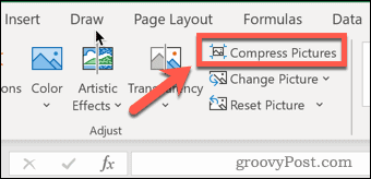 Compressione di immagini in Excel