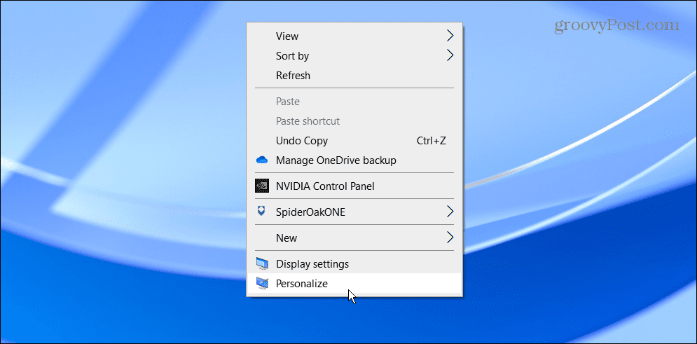 personalizzare Windows 10