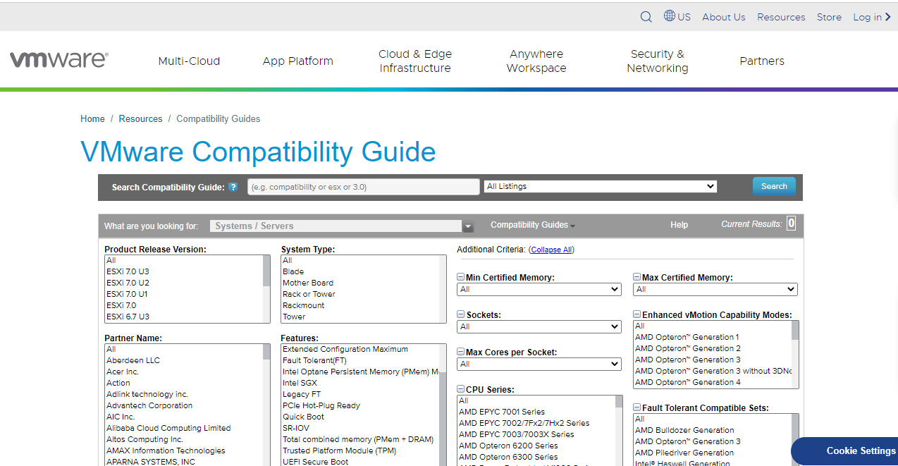 Guida alla compatibilità con VMware