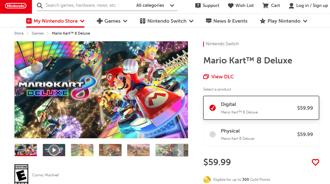 Mario Kart su Nintendo Switch