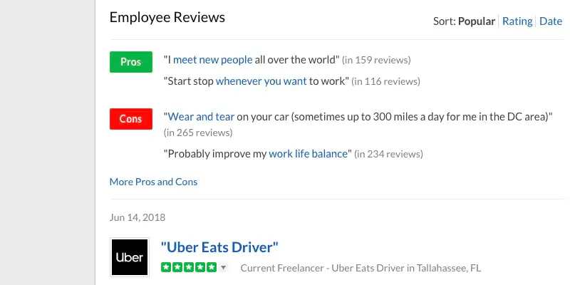 Quanto guadagnano i conducenti di Uber Eats