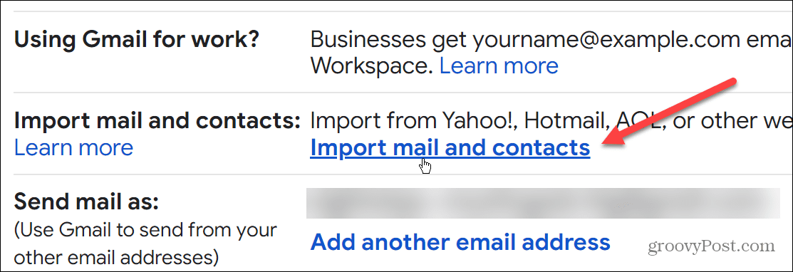 Importa l'e-mail di Outlook su Gmail