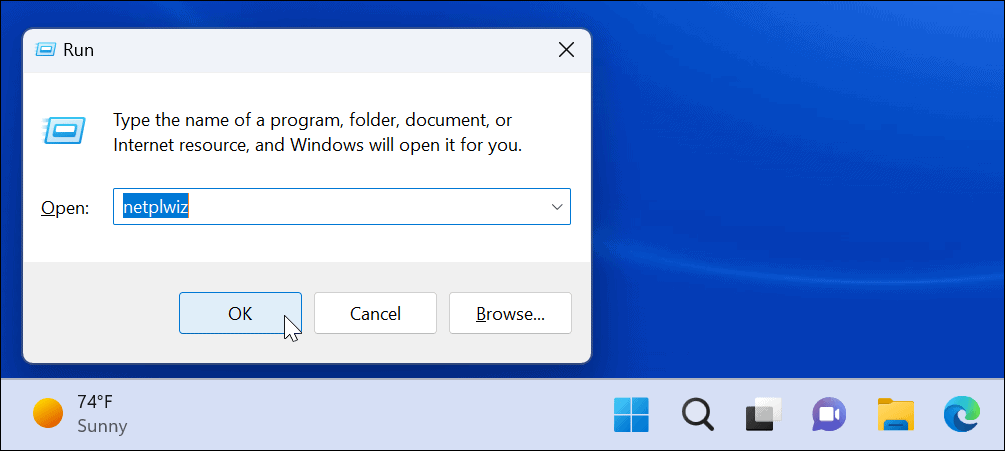 Modifica il tipo di account su Windows 11