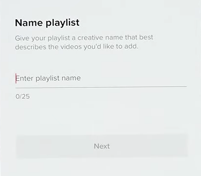Assegna un nome alla tua playlist