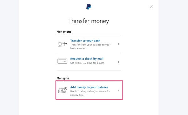 Come aggiungere denaro a PayPal