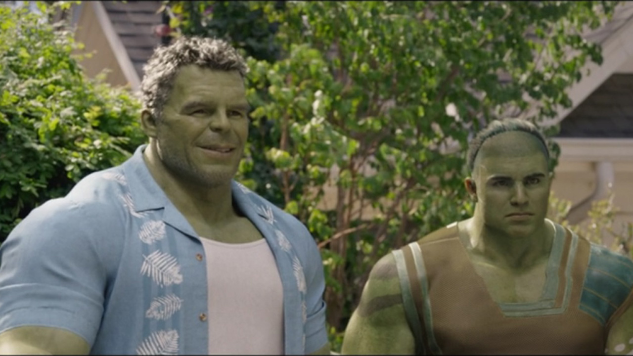 Hulk presenta i suoi parenti a Skaar nell'episodio 9 di She-Hulk