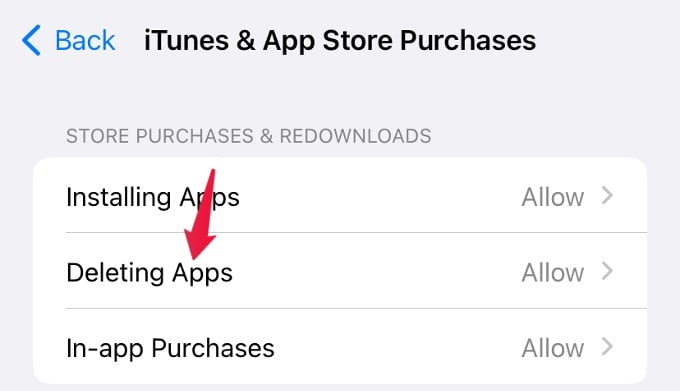 Impostazioni dell'App Store di iTunes iPhone