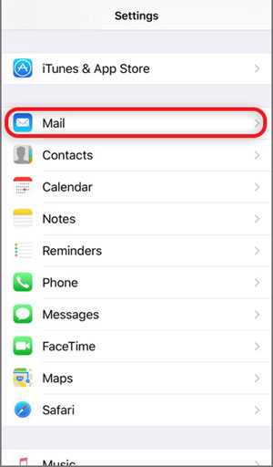 Configura l'account email EMAIL.IT sul tuo iPhone Passaggio 2