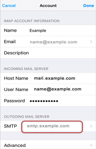 Configura l'account email EMAIL.IT sul tuo iPhone Passaggio 12
