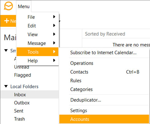 Imposta l'account email EMAIL.IT sul tuo eMClient Step 1