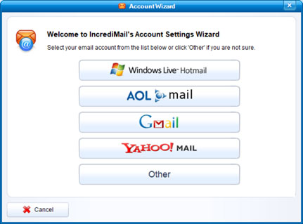 Imposta l'account email EMAIL.IT sul tuo IncrediMail Passaggio 3