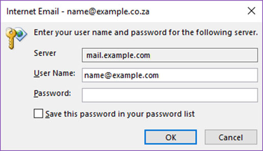 Imposta l'account di posta elettronica EMAIL.IT sul tuo Outlook 2016 Manuale Passaggio 5 - Metodo 2