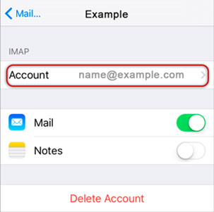 Configura l'account e-mail ALICE.IT sul tuo iPhone Passaggio 11