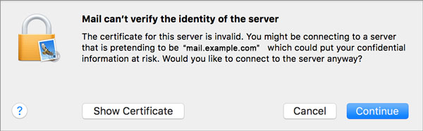 Imposta l'account e-mail ALICE.IT sulla tua Apple Mail 5