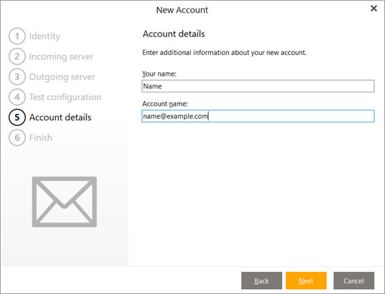 Imposta l'account e-mail ALICE.IT sul tuo eMClient Passaggio 7