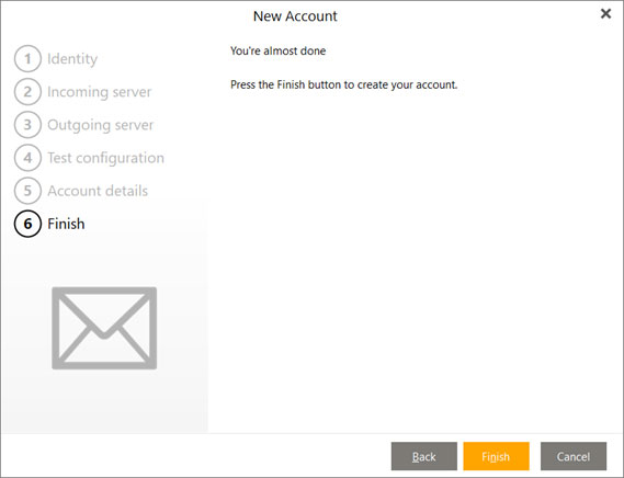 Configura l'account e-mail ALICE.IT sul tuo eMClient Passaggio 8