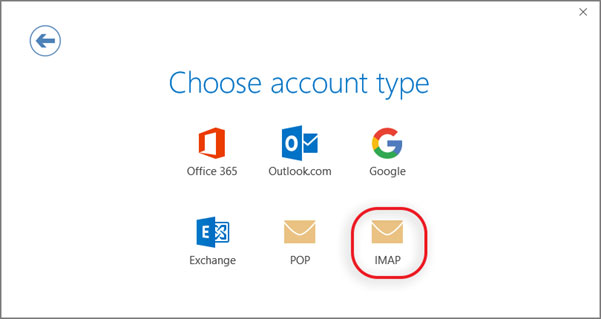 Configura l'account di posta FASTWEBNET.IT sul tuo Outlook 2016 Manuale Passaggio 3 - Metodo 2