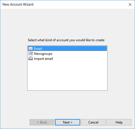 Configura l'account di posta FASTWEBNET.IT sulla tua Opera Mail Step 1