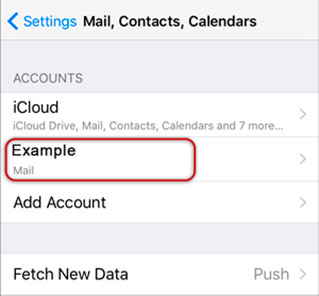 Configura l'account di posta HOTMAIL.IT sul tuo iPhone Passaggio 11