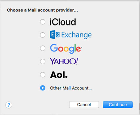 Imposta l'account di posta HOTMAIL.IT sulla tua Apple Mail 2