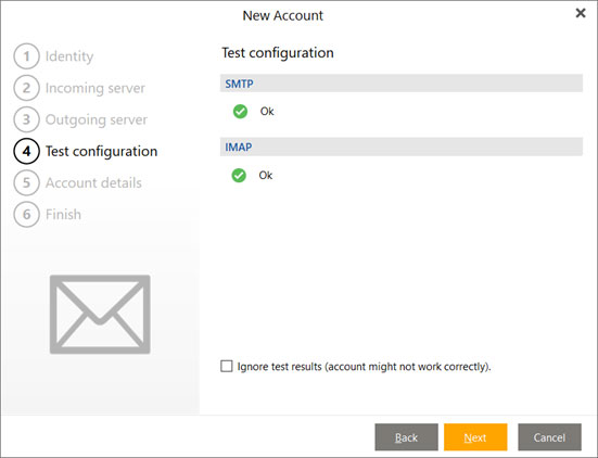 Configura l'account di posta HOTMAIL.IT sul tuo eMClient Passaggio 6
