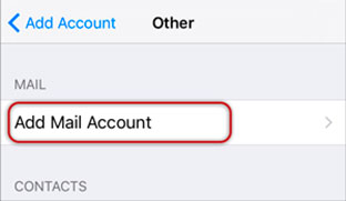 Configura l'account e-mail VIRGILIO.IT sul tuo iPhone Passaggio 6