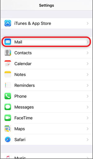 Configura l'account e-mail YAHOO.IT sul tuo iPhone Passaggio 2