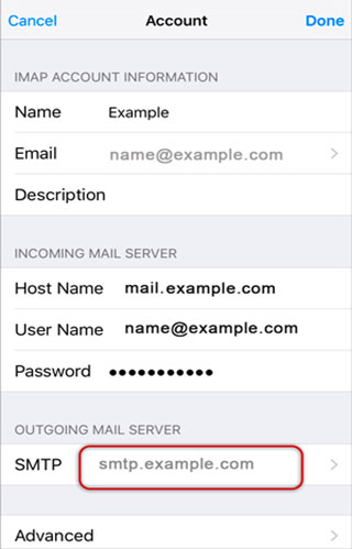 Configura l'account e-mail YAHOO.IT sul tuo iPhone Passaggio 12