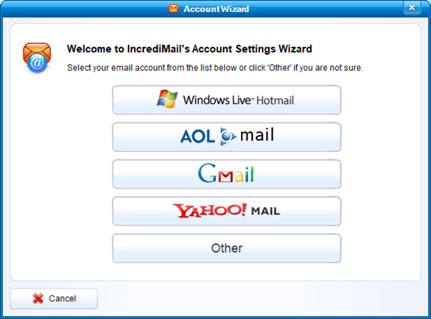 Configura l'account e-mail YAHOO.IT sul tuo IncrediMail Passaggio 3