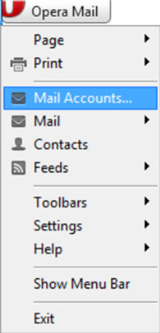 Configura l'account e-mail GMAIL.COM sul tuo Opera Mail Passaggio 5
