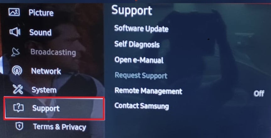 Supporto Impostazioni Samsung Smart TV