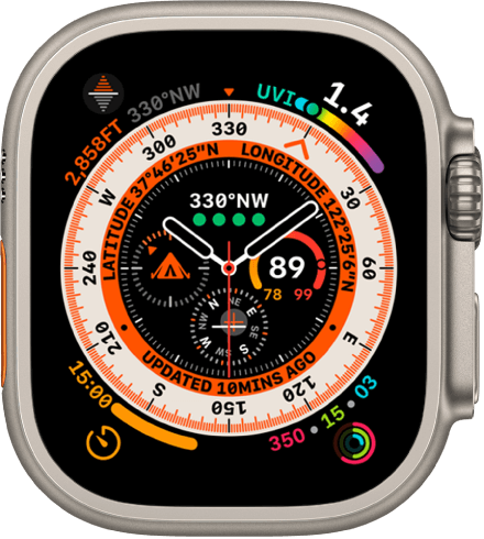 Seleziona il quadrante Wayfinder sul tuo Apple Watch