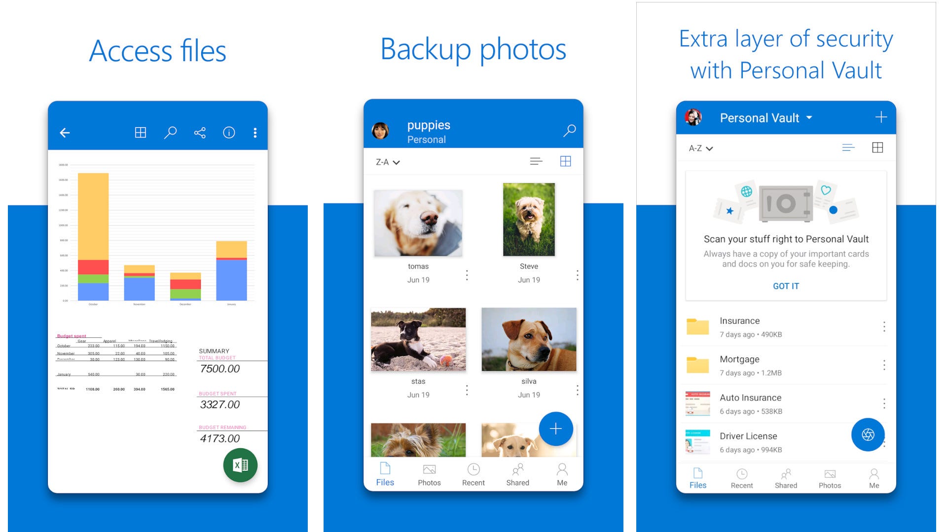 un'immagine mostra l'app di archiviazione cloud OneDrive.