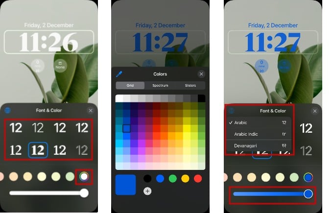 Blocca schermo Personalizza orologio iPhone