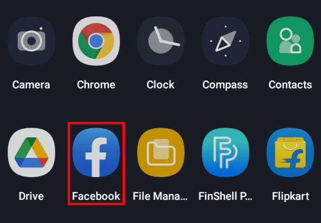 Apri l'app di Facebook sul tuo dispositivo.