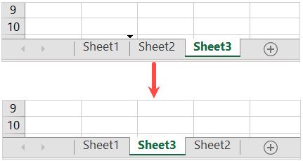 Fogli riorganizzati in Excel