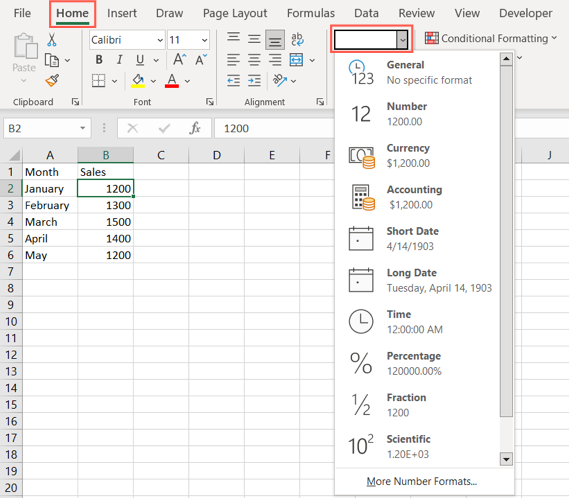 Formati numerici in Excel