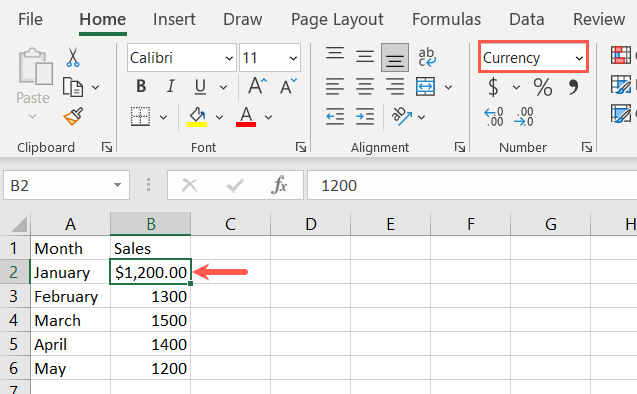 Formato valuta in Excel