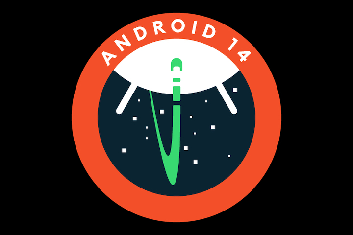 Il logo di Android 14.