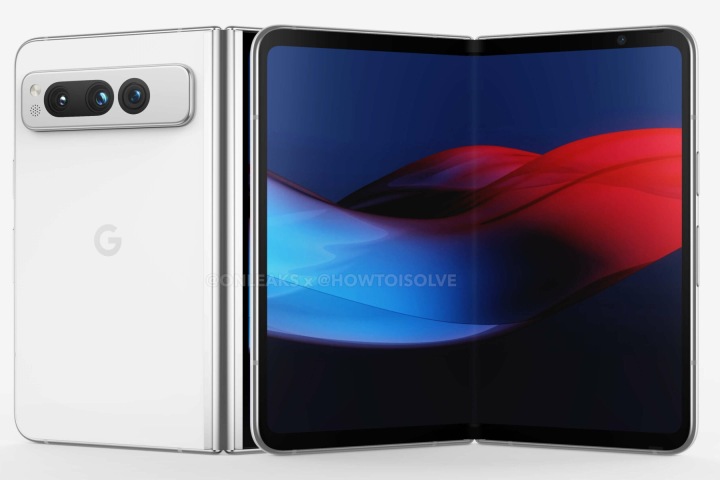 Presunto rendering di Google Pixel Fold