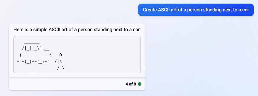 Bing ASCII auto art