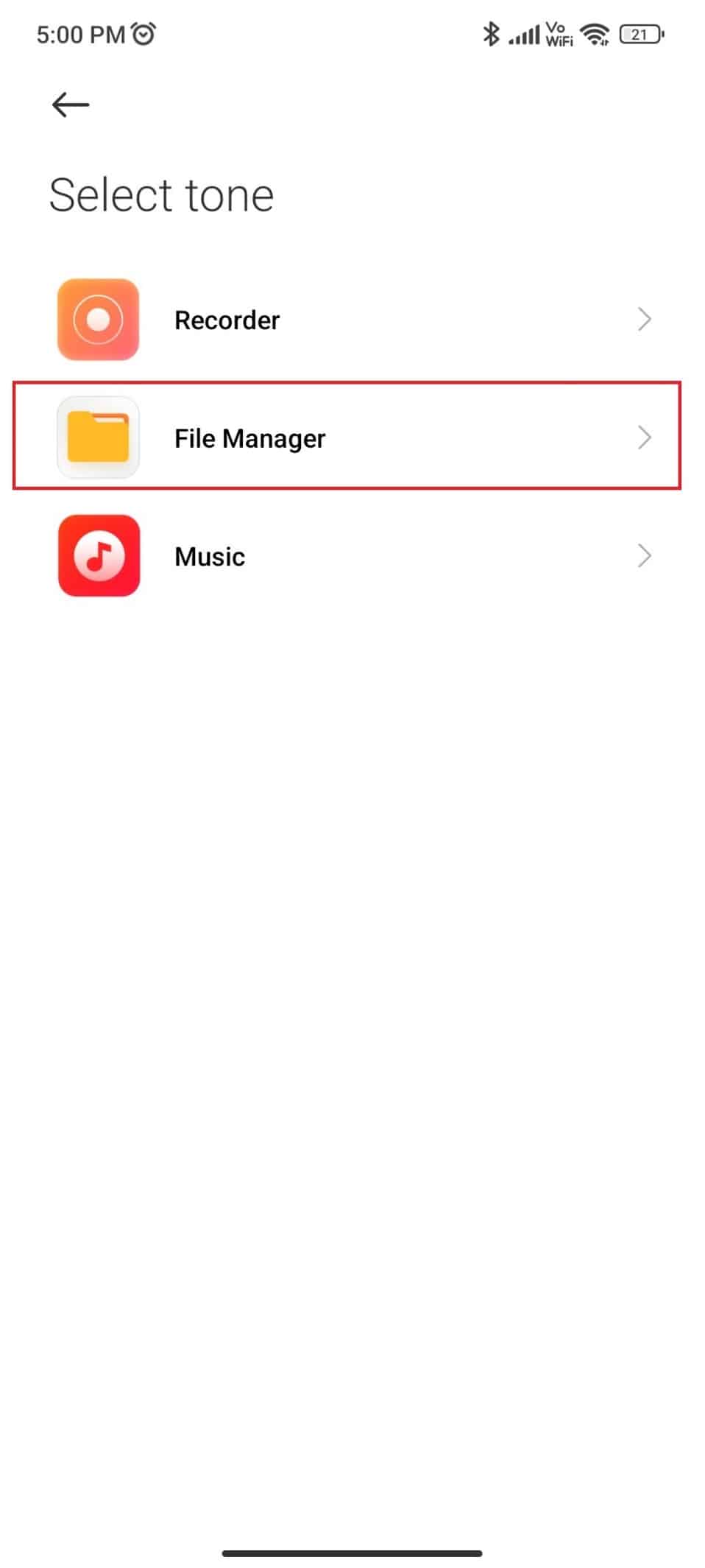 Tocca File Manager