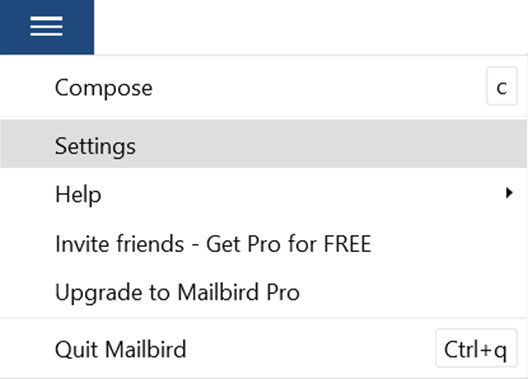 Imposta l'account e-mail GMAIL.COM sul tuo MailBird Lite Passaggio 1