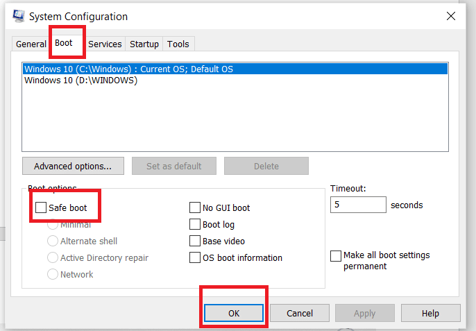 Passare alla scheda Avvio nello strumento Configurazione di sistema e selezionare l'opzione Avvio sicuro