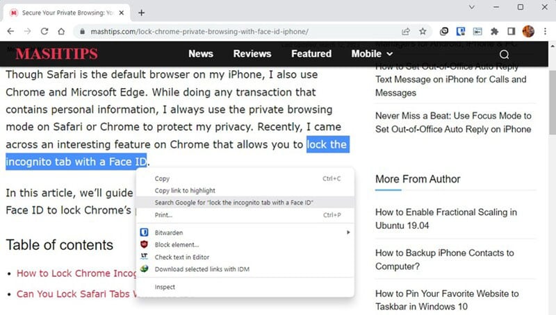 Cerca rapidamente il testo in Chrome