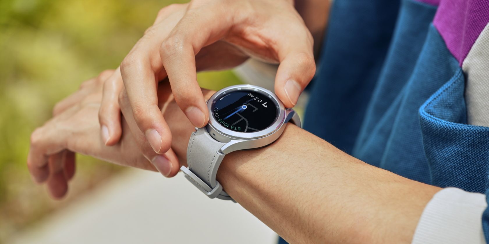 Samsung Galaxy Watch 4 classico al polso