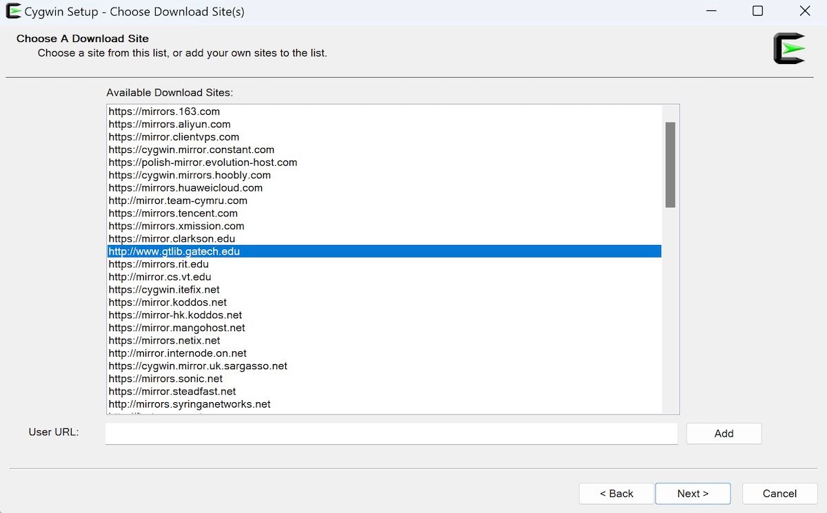 installazione di Cygwin-1