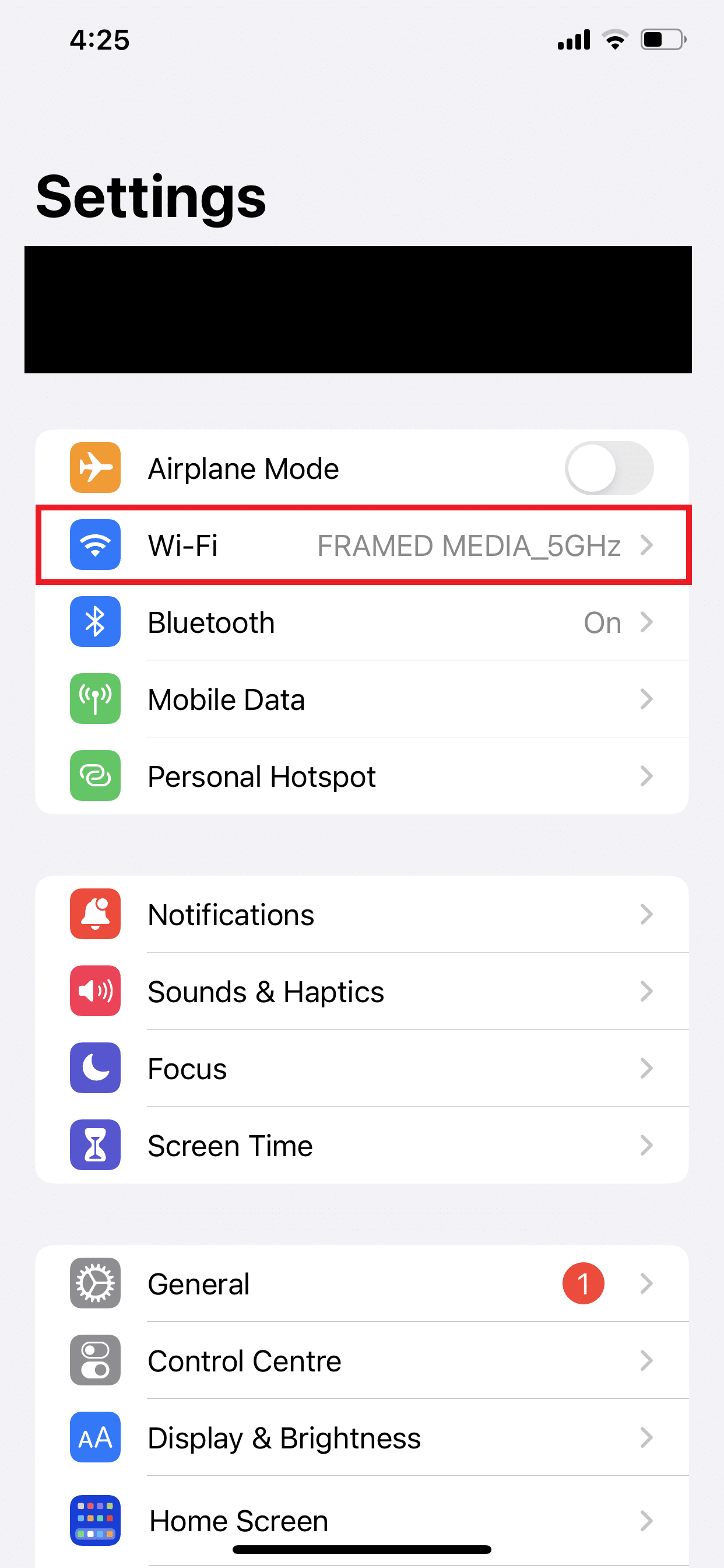 Tocca l'opzione Wi-Fi |  Come vedere la password WiFi su iPhone