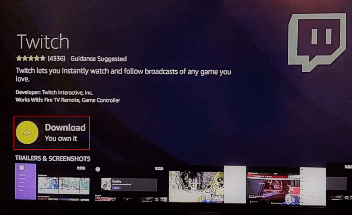 Scarica twitch tv su amazon firestick